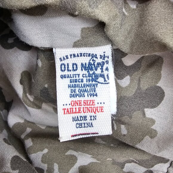 Y2K Old Navy Unisex Canvas Messenger Bag /w button closure One Size Cream/Beige - Picture 16 of 16